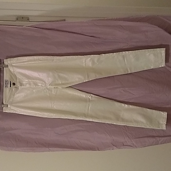 Swank A Posh - Coming In Hot metallic pants, color white, size large  never worn - Picture 4 of 4